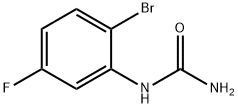 2-Bromo-5-fluorophenylurea Struktur