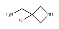 3-Azetidinol, 3-(aminomethyl)- Struktur