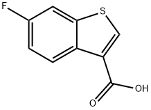 Benzo[b]thiophene-3-carboxylic acid, 6-fluoro- Struktur