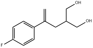 1,3-Propanediol, 2-[2-(4-fluorophenyl)-2-propen-1-yl]- Struktur