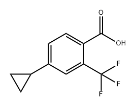 Benzoic acid, 4-cyclopropyl-2-(trifluoromethyl)- Struktur