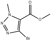 1H-1,2,3-Triazole-5-carboxylic acid, 4-bromo-1-methyl-, methyl ester Struktur