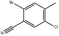 Benzonitrile, 2-bromo-5-chloro-4-methyl- Struktur