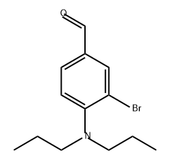 Benzaldehyde, 3-bromo-4-(dipropylamino)- Struktur