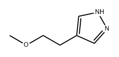 1H-Pyrazole, 4-(2-methoxyethyl)- Struktur