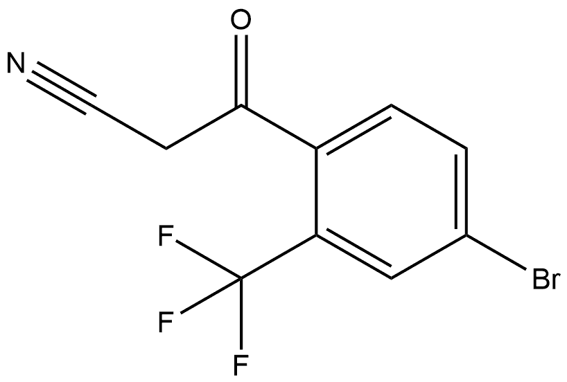 4-Bromo-2-(trifluoromethyl)benzoylacetonitrile Struktur