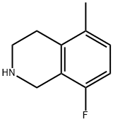 Isoquinoline, 8-fluoro-1,2,3,4-tetrahydro-5-methyl- Struktur