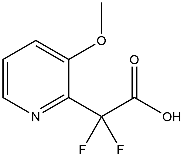 2，2-difluoro-2-(3-methoxypyridin-2-yl)acetic acid Struktur