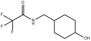 Acetamide, 2,2,2-trifluoro-N-[(4-hydroxycyclohexyl)methyl]- Struktur