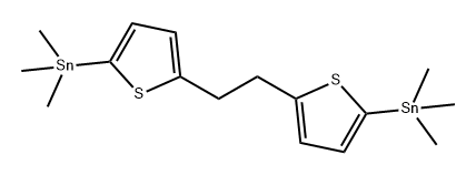 Stannane, 1,1'-(1,2-ethanediyldi-5,2-thiophenediyl)bis[1,1,1-trimethyl- Struktur