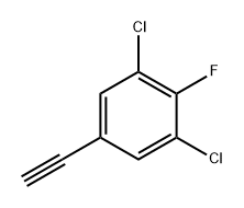 Benzene, 1,3-dichloro-5-ethynyl-2-fluoro- Struktur