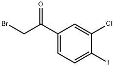 3-Chloro-4-iodophenacyl bromide Struktur