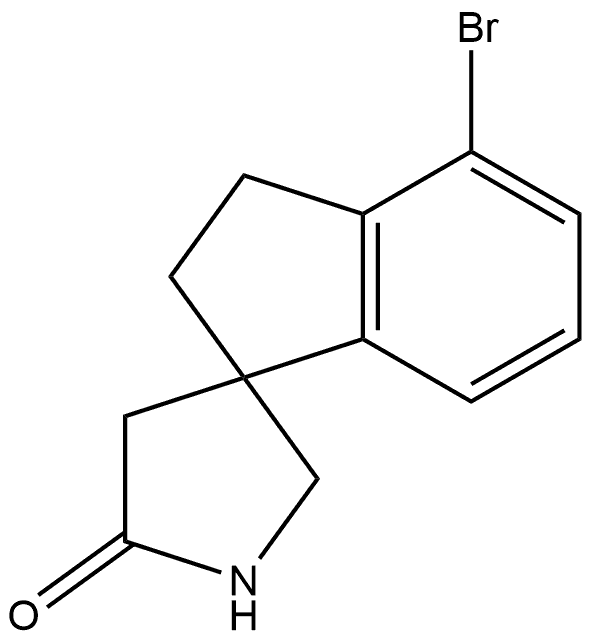 4-Bromo-2,3-dihydrospiro[1H-indene-1,3′-pyrrolidin]-5′-one Struktur