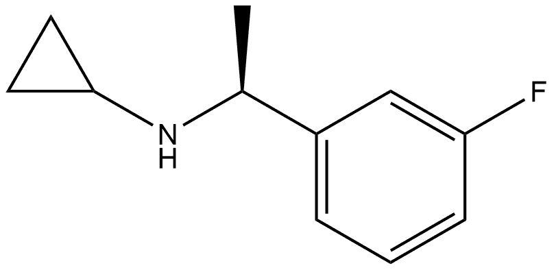 N-[(1S)-1-(3-Fluorophenyl)ethyl]cyclopropanamine hydrochloride Struktur