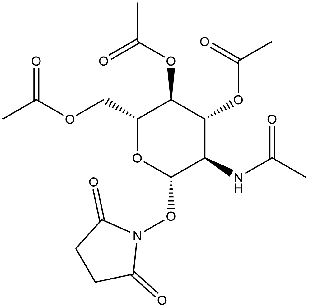 2,5-Pyrrolidinedione, 1-[[3,4,6-tri-O-acetyl-2-(acetylamino)-2-deoxy-β-D-glucopyranosyl]oxy]-