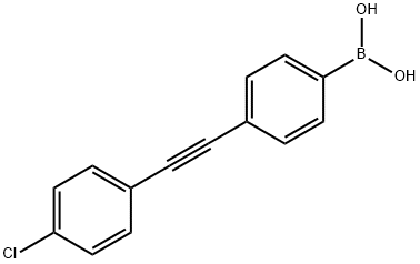 Boronic acid, [4-[(4-chlorophenyl)ethynyl]phenyl]- (9CI) Struktur