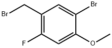 5-Bromo-2-fluoro-4-methoxybenzyl bromide Struktur