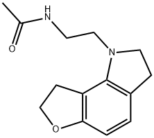 Acetamide, N-[2-(2,3,7,8-tetrahydro-1H-furo[2,3-g]indol-1-yl)ethyl]- Struktur