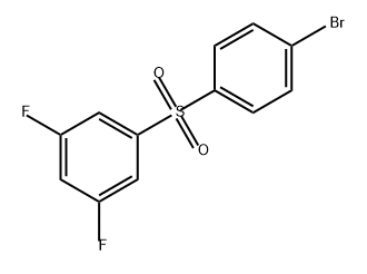 Benzene, 1-[(4-bromophenyl)sulfonyl]-3,5-difluoro- Struktur