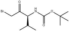 Carbamic acid, [3-bromo-1-(1-methylethyl)-2-oxopropyl]-, 1,1-dimethylethyl ester, (S)- (9CI) Struktur