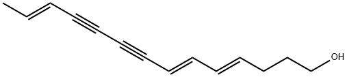 4,6,12-Tetradecatriene-8,10-diyn-1-ol, (4E,6E,12E)- Struktur