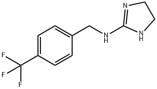 1H-Imidazol-2-amine, 4,5-dihydro-N-[[4-(trifluoromethyl)phenyl]methyl]- Struktur