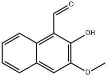 1-Naphthalenecarboxaldehyde, 2-hydroxy-3-methoxy- Struktur