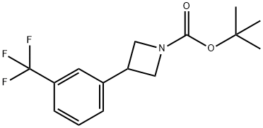 1,1-Dimethylethyl 3-[3-(trifluoromethyl)phenyl]-1-azetidinecarboxylate Struktur