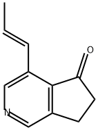 5H-Cyclopenta[c]pyridin-5-one, 6,7-dihydro-4-(1E)-1-propen-1-yl- Struktur