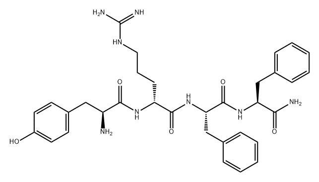 L-Phenylalaninamide, L-tyrosyl-D-arginyl-L-phenylalanyl- Struktur