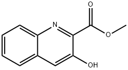 2-Quinolinecarboxylic acid, 3-hydroxy-, methyl ester Struktur