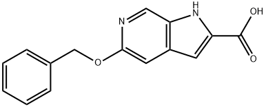 1H-Pyrrolo[2,3-c]pyridine-2-carboxylic acid, 5-(phenylmethoxy)- Struktur