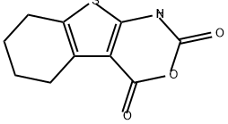 2H-[1]Benzothieno[2,3-d][1,3]oxazine-2,4(1H)-dione, 5,6,7,8-tetrahydro- Struktur