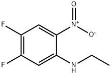 Benzenamine, N-ethyl-4,5-difluoro-2-nitro- Struktur