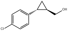 Cyclopropanemethanol, 2-(4-chlorophenyl)-, (1R,2R)- Struktur