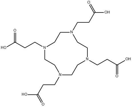 1,4,7,10-Tetraazacyclododecane-1,4,7,10-tetrapropanoic acid Struktur