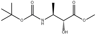 Butanoic acid, 3-[[(1,1-dimethylethoxy)carbonyl]amino]-2-hydroxy-, methyl ester, (2R,3S)- Struktur