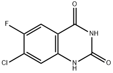 2,4(1H,3H)-Quinazolinedione, 7-chloro-6-fluoro- Struktur