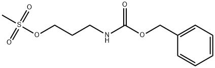 Carbamic acid, N-[3-[(methylsulfonyl)oxy]propyl]-, phenylmethyl ester Struktur