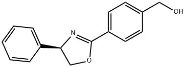 (R)-(4-(4-Phenyl-4,5-dihydrooxazol-2-yl)phenyl)methanol Struktur