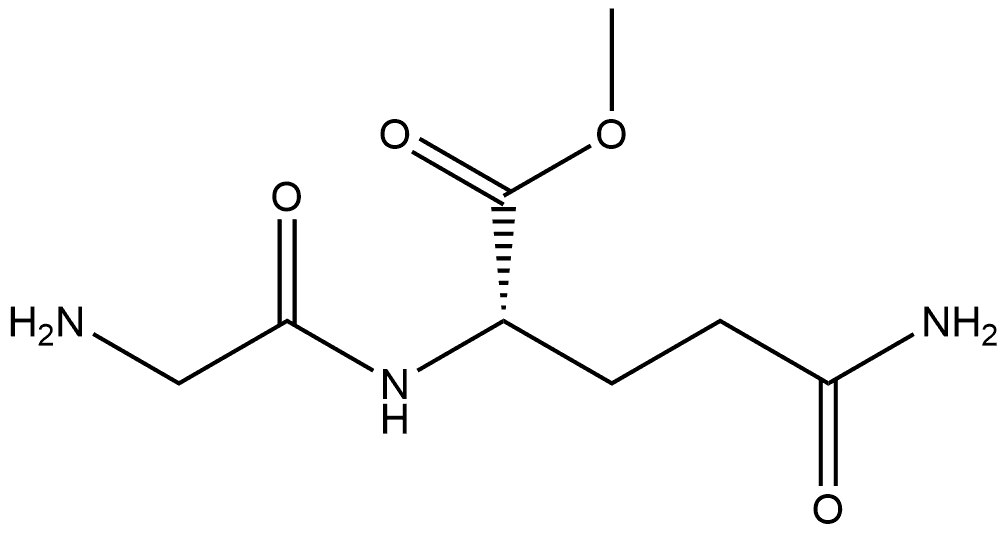 Glycyl-L-glutamine methyl ester Structure