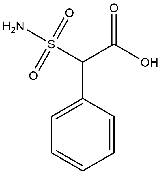 2-phenyl-2-sulfamoylacetic acid Struktur