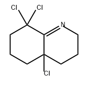 Quinoline, 4a,8,8-trichloro-2,3,4,4a,5,6,7,8-octahydro- Struktur