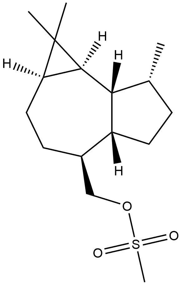 1H-Cycloprop[e]azulene-4-methanol, decahydro-1,1,7-trimethyl-, methanesulfonate, [1aR-(1aα,4β,4aβ,7α,7aβ,7bα)]- (9CI)