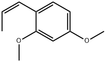 Benzene, 2,4-dimethoxy-1-(1Z)-1-propen-1-yl- Struktur