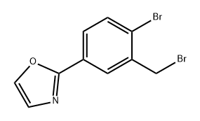 Oxazole, 2-[4-bromo-3-(bromomethyl)phenyl]- Struktur