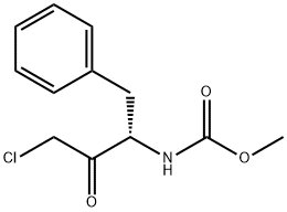 Carbamic acid, [(1S)-3-chloro-2-oxo-1-(phenylmethyl)propyl]-, methyl ester (9CI) Struktur