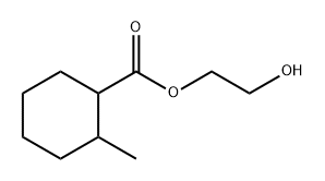 Cyclohexanecarboxylic acid, 2-methyl-, 2-hydroxyethyl ester Struktur