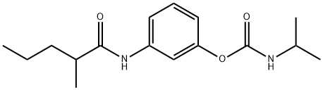 Carbamic acid, isopropyl-, ester with 3'-hydroxy-2-methylvaleranilide (8CI) Struktur