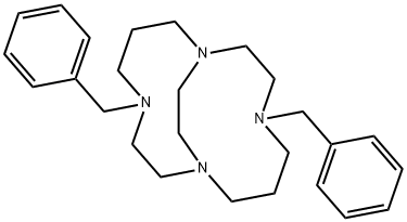 1,4,8,11-Tetraazabicyclo[6.6.2]hexadecane, 4,11-bis(phenylmethyl)- Struktur